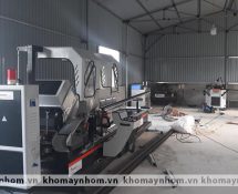bàn giao máy sản xuất cửa nhôm tại thái thụy thái bình