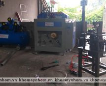 lắp đặt dàn máy sản xuất cửa nhôm sóc sơn hà nội