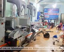 máy sản xuất cửa nhôm tháng 05 2021